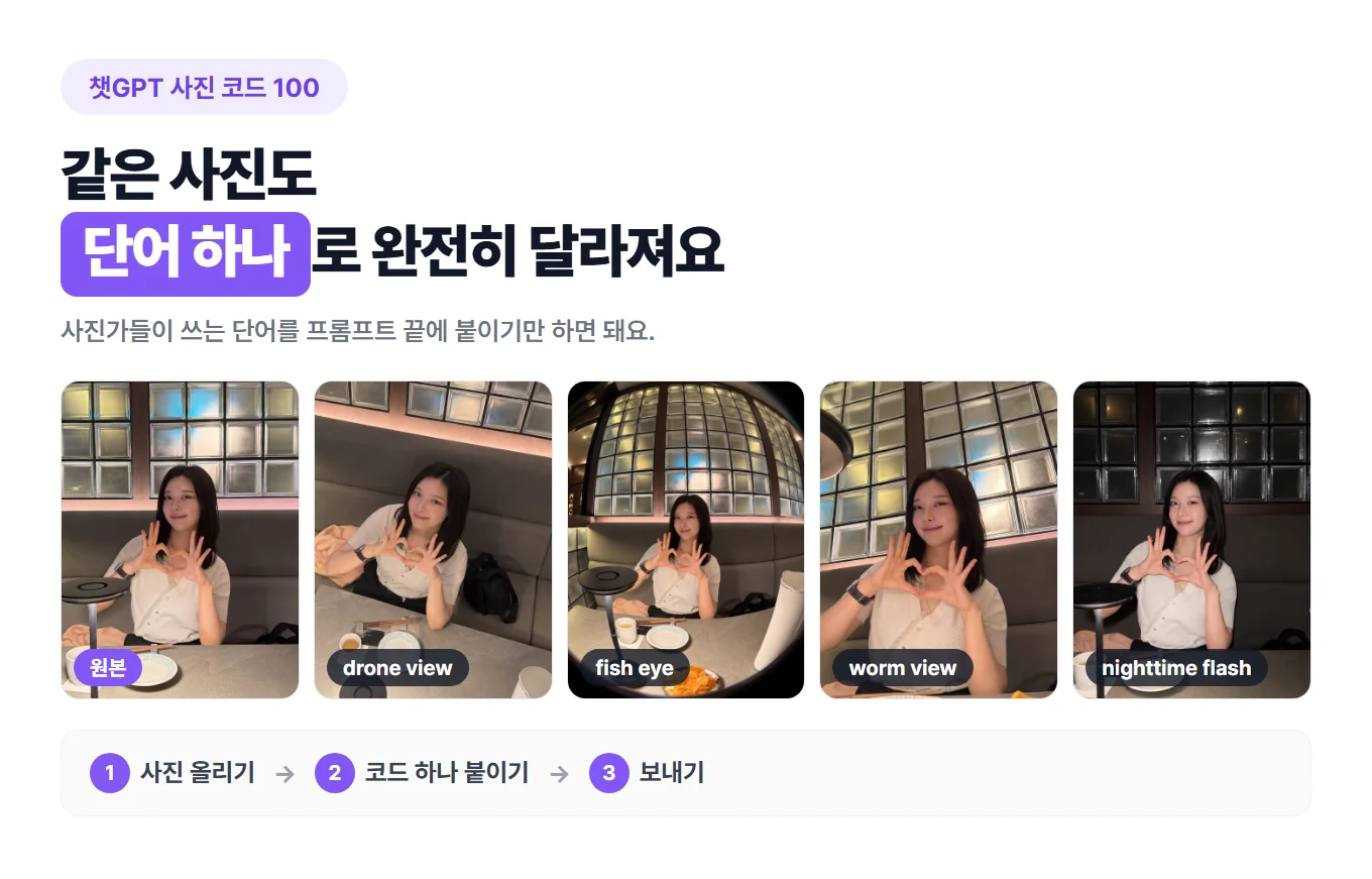 챗GPT 이미지 비밀코드 100개