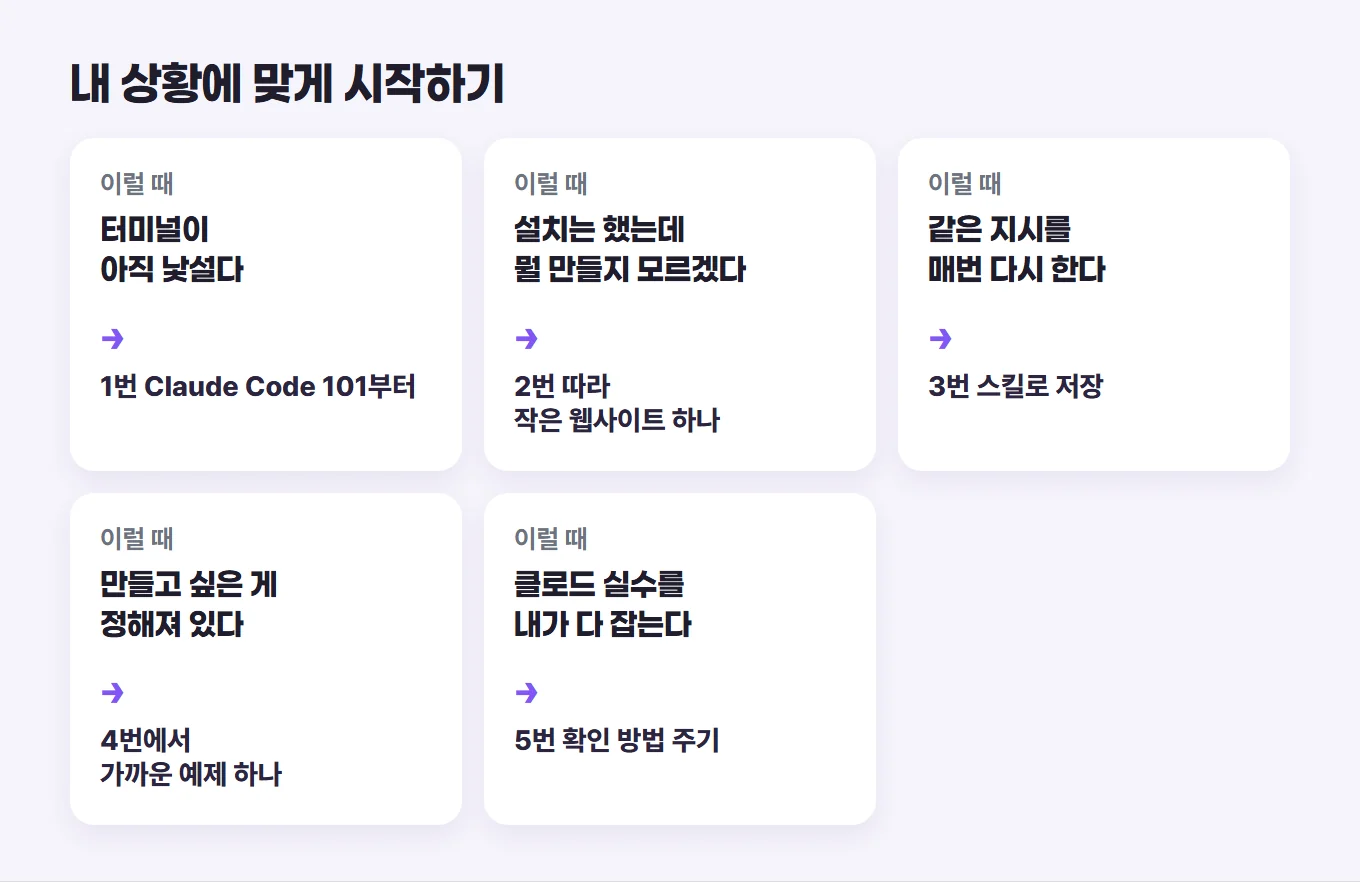 클로드 코드, 0원으로 독학 끝내는 5가지 강의